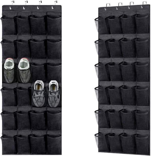 Hanging Shoe Storage - Hanging Shelf Behind Door Organizer Storage