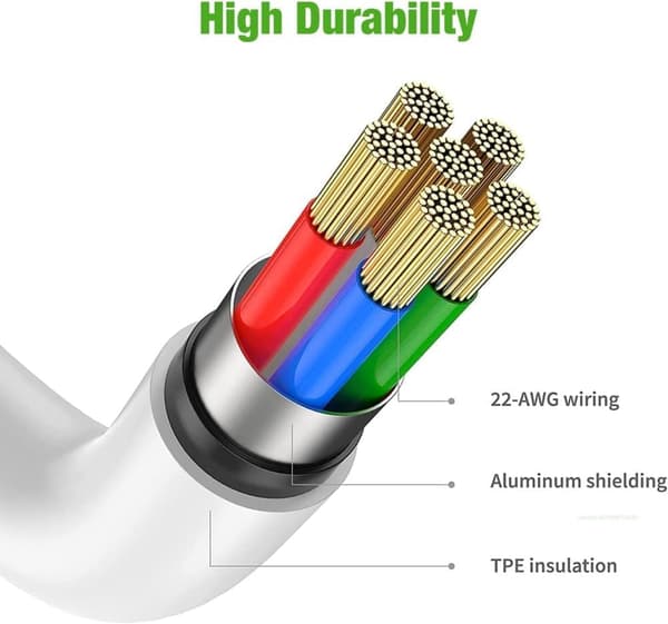 1/2-pakning Lader for iPhone Adapter+Kabel 20W USB-C Hurtiglader_TF_TF 1-pakning 1-Pack