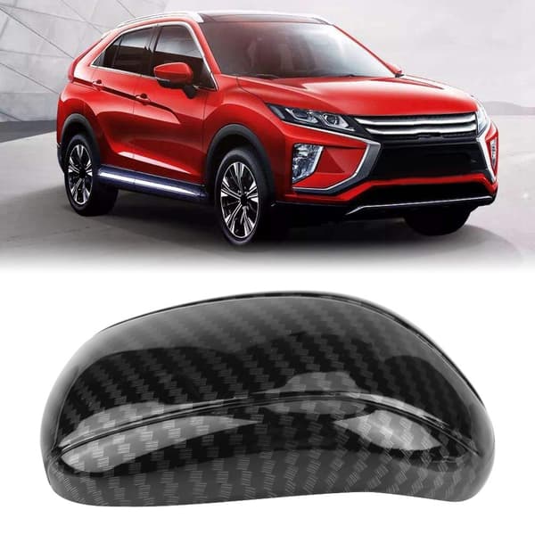 Gear Shift Knob Cover til bil til Mitsubishi Eclipse Cross 17-18 Kulfiber