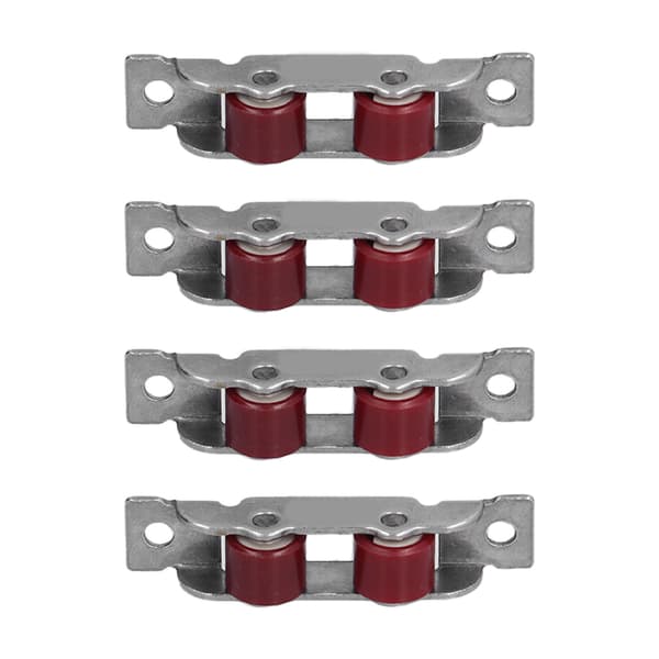 4-pack Sliding Window Wheels with Screws Double Wheel Sliding Window Door Rollers Hardware