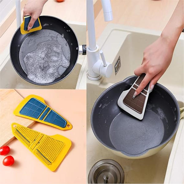 Creative Kitchen Cleaning Brush Multifunctional Pot Scrubber for Pots or Pans Countertops