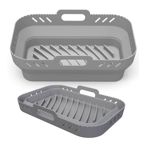 Sammenleggbar silikonkurv til AirFryer