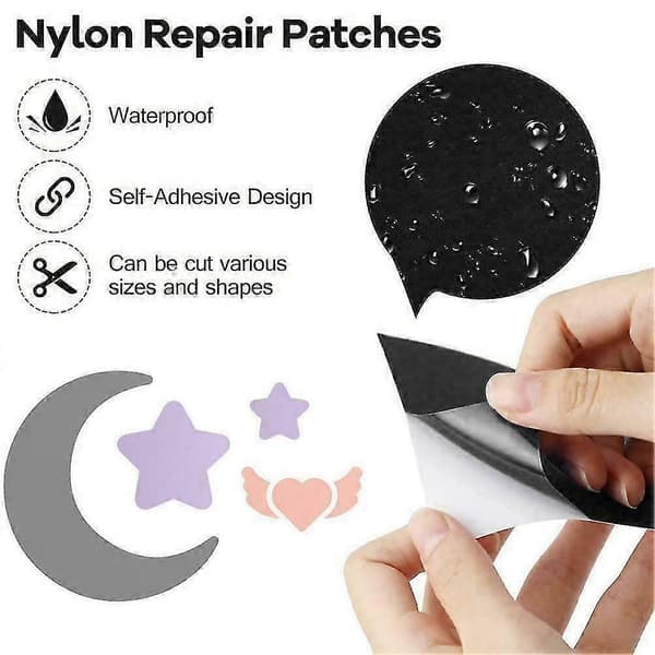 2x Selvklæbende Patch Badge Tøj-Sticker Applikation til DIY Jakke