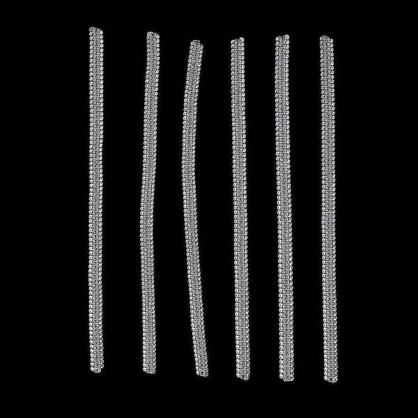 6 stk Ringstørrelsesjustering Reduserer Løse Ringer - Universal Passform - 10 cm Lang - Klar, 6 stk 3 mm