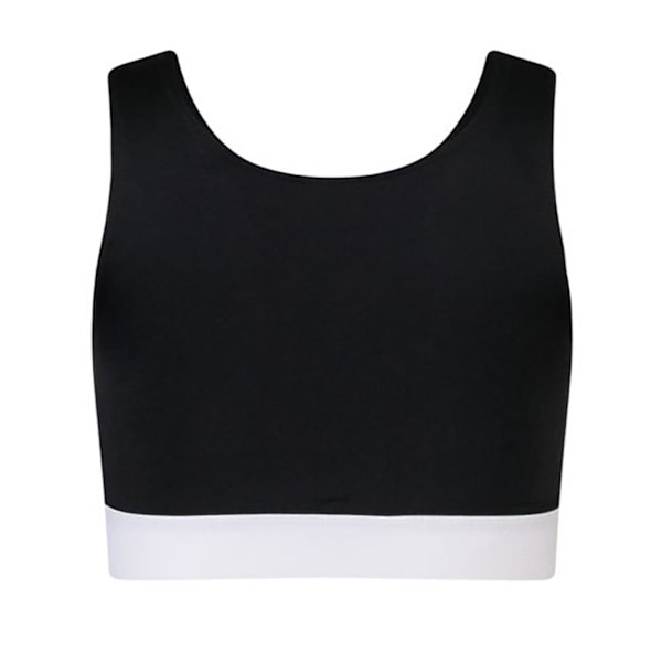 SF Minni Børnepiger Fashion Crop Top 7-8 År Sort/Hvid Black/Whit Black/White 7-8 Years