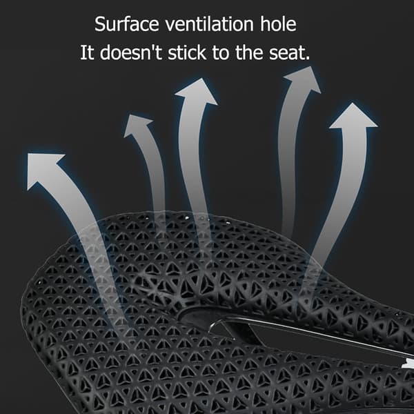 Carbon Fiber Bicycle Saddle Comfortable Waterproof Short Nose Cushion for Urban Road Bikes
