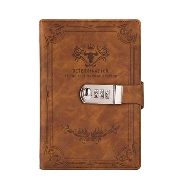 Passordbok Dagbok BRUN brun brown brown