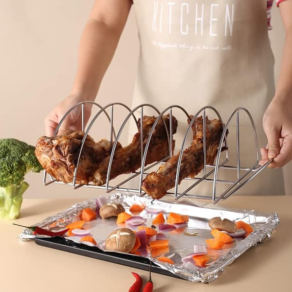 Profesjonelle griller - BBQ - Barbecue - Ribbestativ - Ribbeholder - Grillklemme