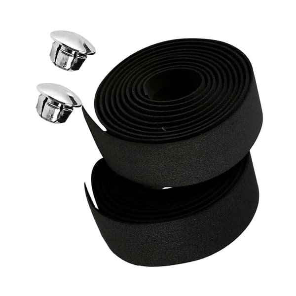 2PCS Bicycle Handlebar Tape Non-slip Shock Absorbing Durable Black Bike Handlebar Wrap