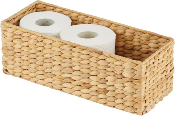 Willowkorg - Naturlig vattenhyacint vävd korg - Perfekt förvaring