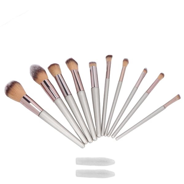 10 Pieces Makeup Brush Set Professional Portable Eyeshadow Foundation Blush Brush Cosmetic Tool