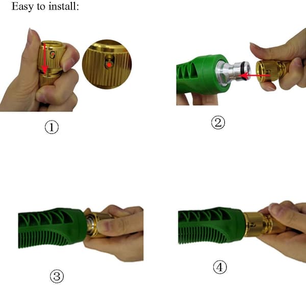 Garden Hose, Expandable Water Hose Flexible Retractable Hose with