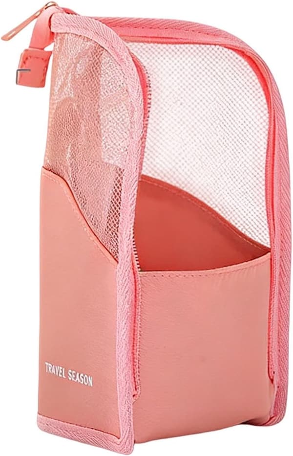 Meikkisiveltimet taskussa seisova, kannettava, vedenpitävä tasku vaaleanpunainen - Rosa