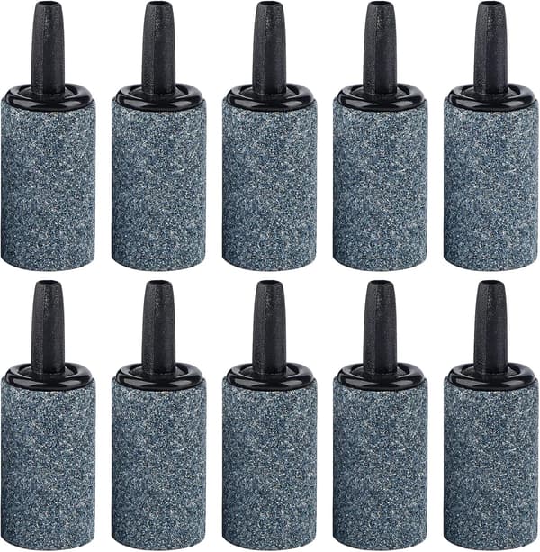 Aquarium Air Stone, Bubble Diffuser, for Aquariums, 10-Pack