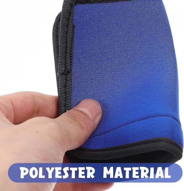 2 stk. sklisikre manualputer i polyester, blå