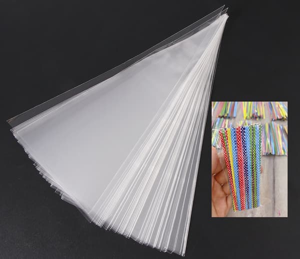 100-pakke cellofanposer - transparente