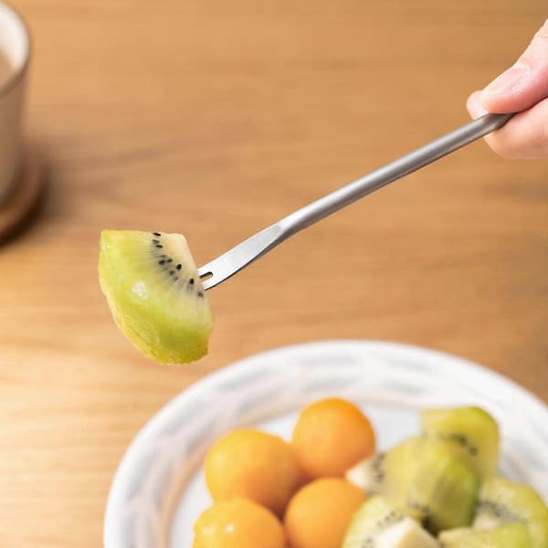 Fruktgafler i rustfritt stål 4 stk/sett Kake Dessert Smaksgaffel_tfrf