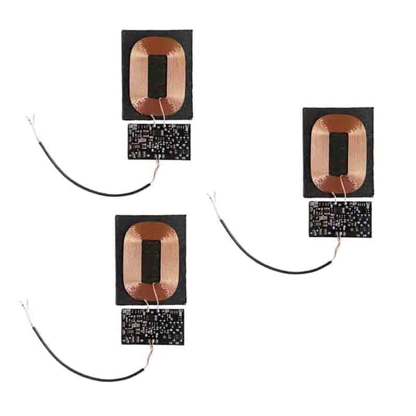 3 STK moduler PCBA-kortspole universell QI innebygd SMT-løsning (5V 1A oppgradert) -