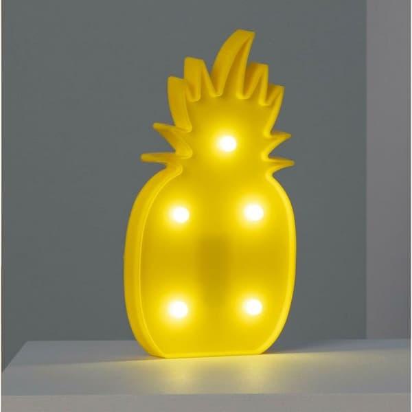 One Piece LED Pineapple Night Light Modeling Light Christmas Light Decoration Light (Yellow) 25 x 13 x 3cm