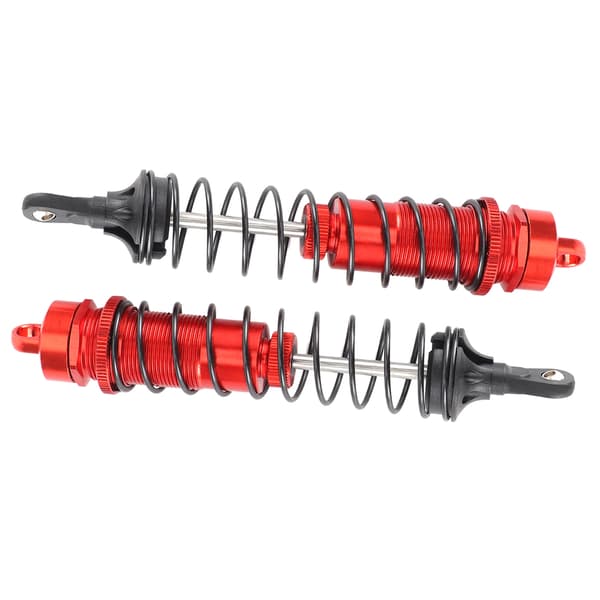 2 Pcs Rear Shock Absorber Remote Control for 1/10 ARRMA Aluminum Alloy Control Car Accessories Red