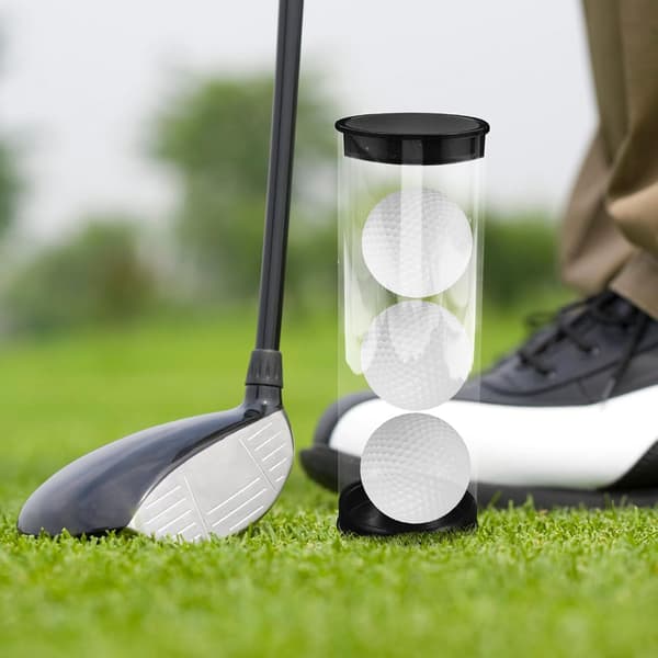 Gennemsigtig golfboldopbevaringsboks fra robuste bærbare golftilbehør til hjemmeopladning, display, alsidig montering som praktisk etui og -