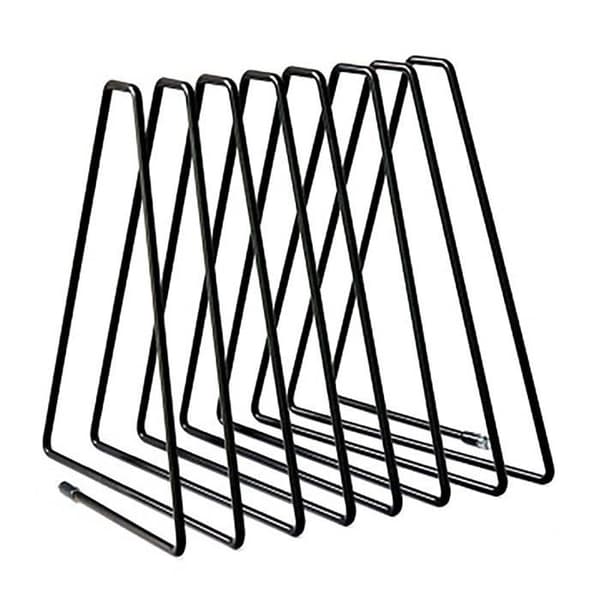 Triangular Metal Magazine Rack, Magazine Storage Rack, Bookend