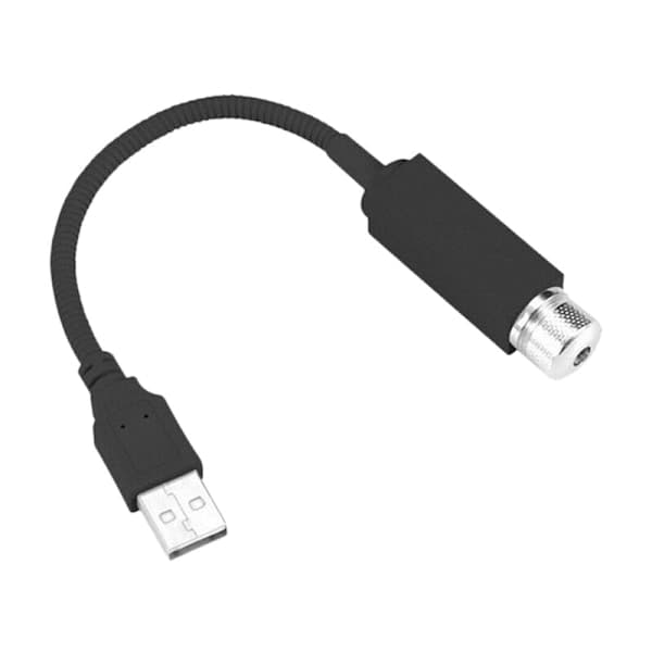 Bil LED Stjernehimmel Bil Interiør Atmosfære Tag Nat Stjernelys Lampe USB Atmosfære Lys (Blå)