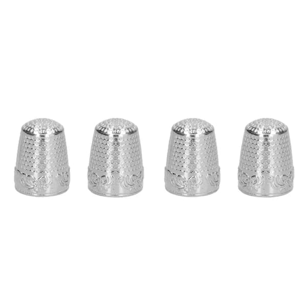 10 Pcs Thimble for Sewing Prevents Needle Slippage Abrasion Resistant Anti Rust Durable Thimble Silver[CO]