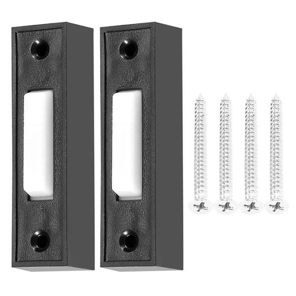 2st Universal Garage Door Opener Switch 41a4166 Illuminated Push Button Black Finish With White Center [db]