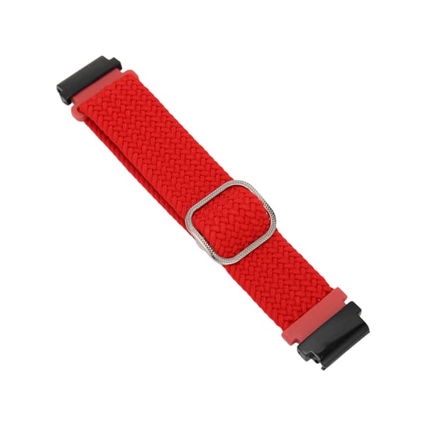 Kudottu nailoninen säädettävä kellonranneke Garmin Fenix 7S 6S 5S -kelloon, punainen