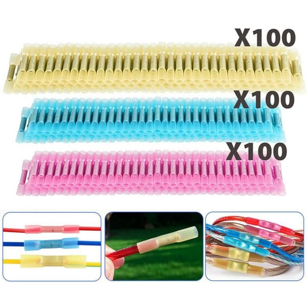 Assorterede varmekrympende isolerede stød-krympestik 300 stk. serie