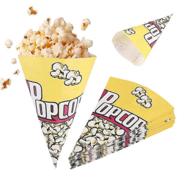 100 st Popcornpåsar Papperspåsar Mandlar Popcorn