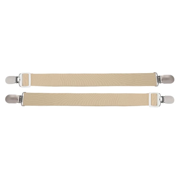 2 Pcs Multifunctional Sheet Holders, Non-slip Fasteners for Mattress (Khaki)