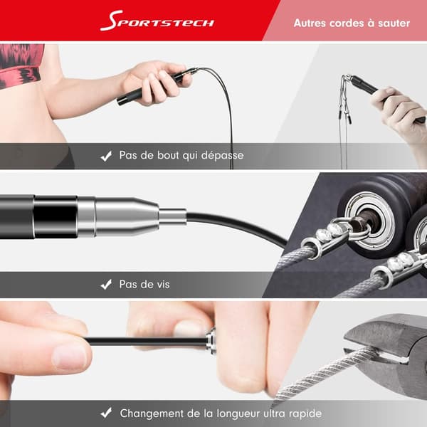 Professional High-Speed Jump Rope with Adjustable Self-Locking Rope