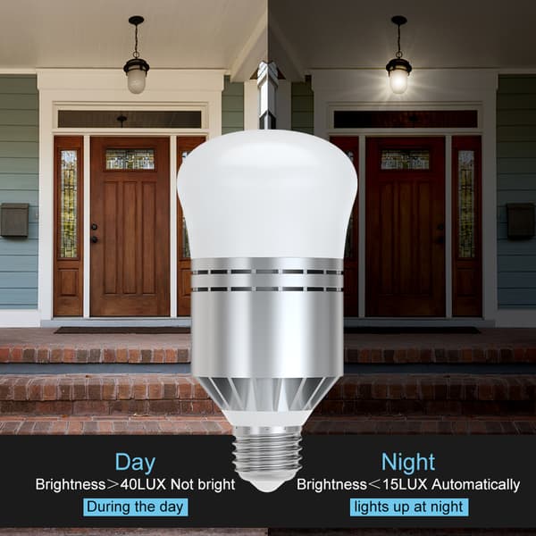 Dawn to Dusk Sensor Lights, Haofy Smart Sensor LED Bulb E27 Built-in Photosensor Detection