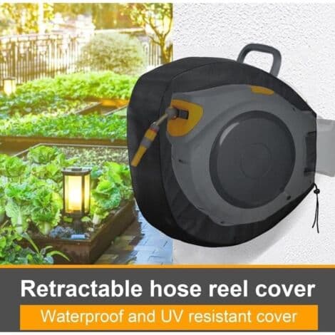 Protective Cover for Wall-Mounted Automatic Hose Reel - For HOZELOCK and GARDENA - 420D