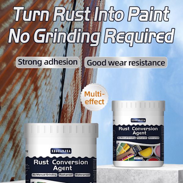 Water-based Rust Converter No Sanding Required Rust Restorer for Steel Surfaces Blue Blue