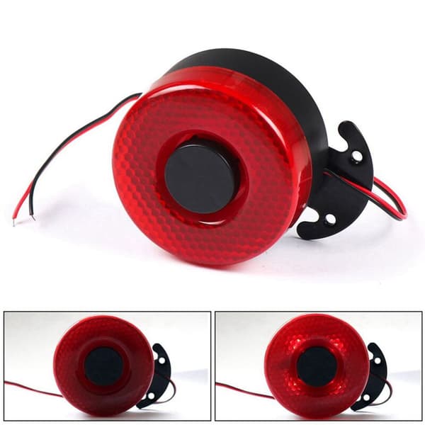 4X DC 12V-24V 105DB Auton Varoitussireeni Äänitorvi Peruutushälytin LED-peruutusvalolla autoon