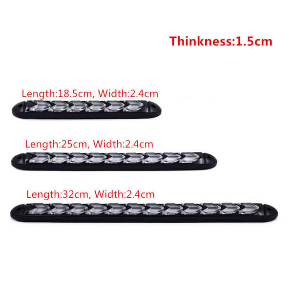 1 par 12 LED bil rød DRL-stripe frontlyspil blinklys
