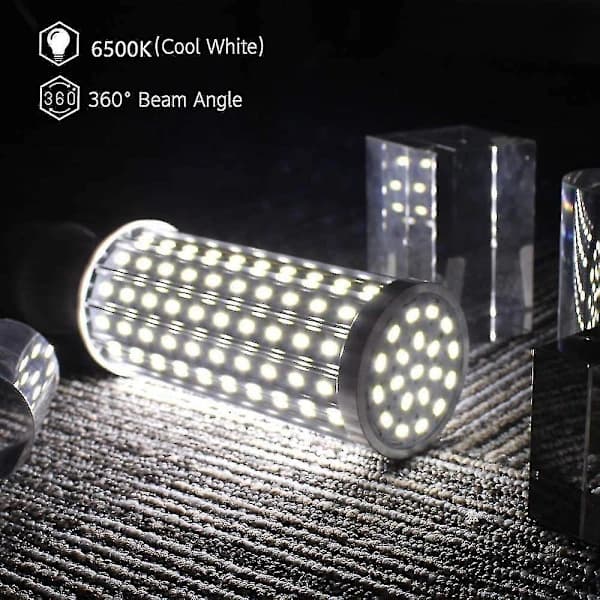 70% Discount - E27 LED Corn Bulb 60W, Equivalent to 550W Brightness, 6500K Cool White E27 LED Lamp, Non-Dimmable, 5850lm 160x5630SMD, Edison LED C