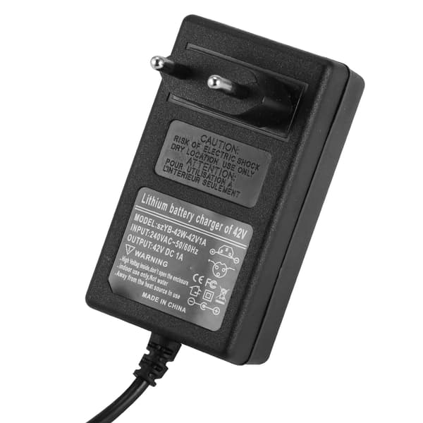 42V1A Strømforsyning Batteriladeradapter for Smart Balansebil Scooter 100-240V (EU-plugg)