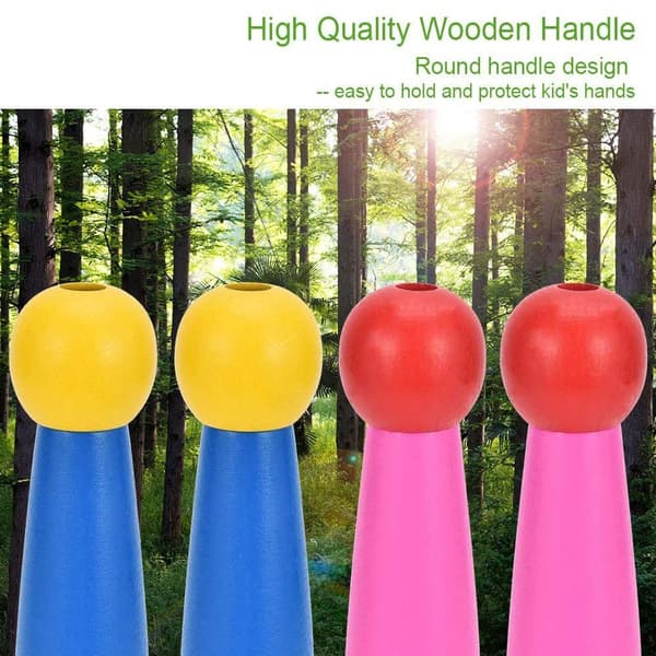 Adjustable Jump Rope Kids 2-pack 240 cm Jump Rope with Wooden Handle
