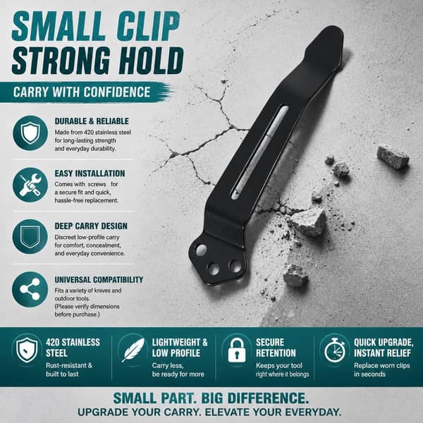 4-PAK Dyb Bærelomme Knivclips Kompatibel med Benchmade 535 -
