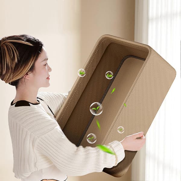 Wardrobe Storage with Handles, Large Capacity, Foldable Steel Frame, Wardrobe Basket for Sweaters and T-shirts