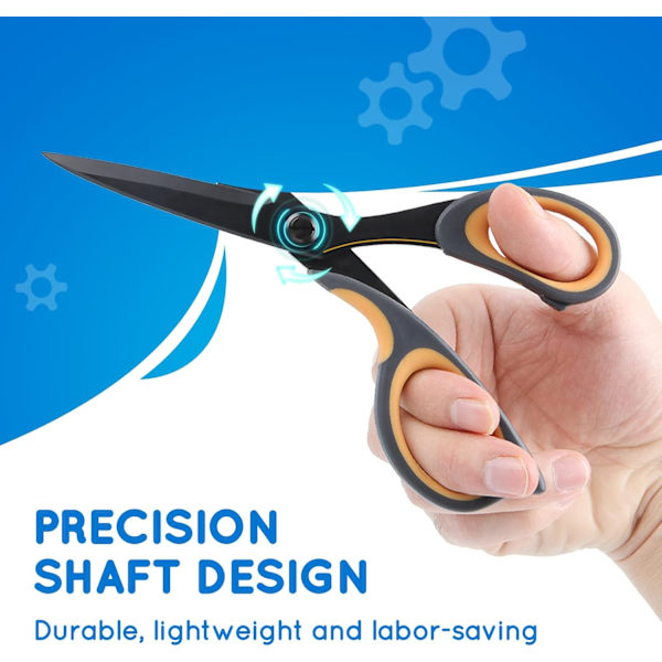 Multifunction Scissors, Comfortable Handles, Sharp Scissors for Office, Home, School, Crafts, Sewing and Fabric Accessories