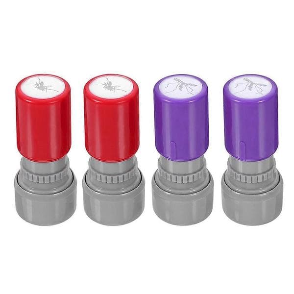 Mosquito Stamp 4-piece Self-Inking Prank Toy Set for Kids