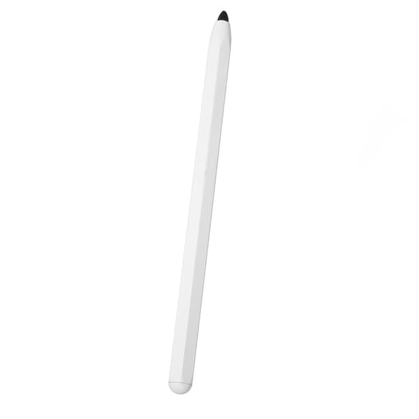 Universal Stylus Pen High Sensitivity Soft Fiber Tip Aluminum Alloy Tablet Stylus With 2 Replaceable Tips for Mobile Phone White