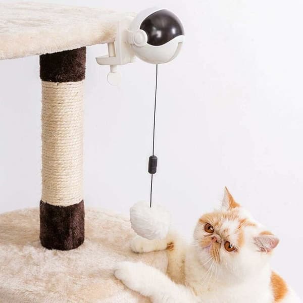 Smart Cat Toy, Interactive Cat Toy, Interactive Automatic Lifting Ball Puzzle Smart Pet Toy (Pink)
