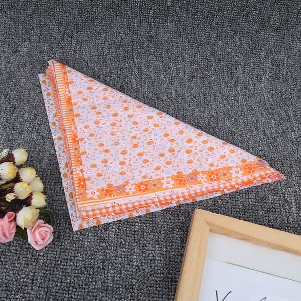 DIY Håndarbeid Blomstertrykt Bomullsstoff Søm Håndverk Stoffsett Broderitilbehør 25x25cm