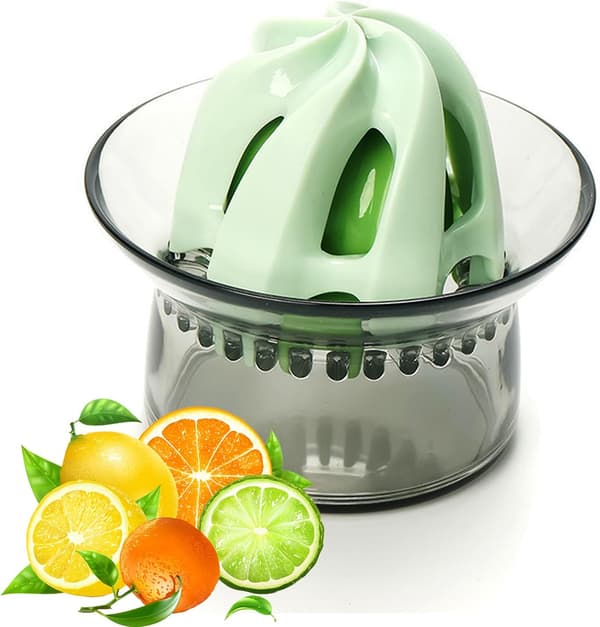 2-i-1 Manuell Juicer Citron Apelsin Citruspress 9x8 cm